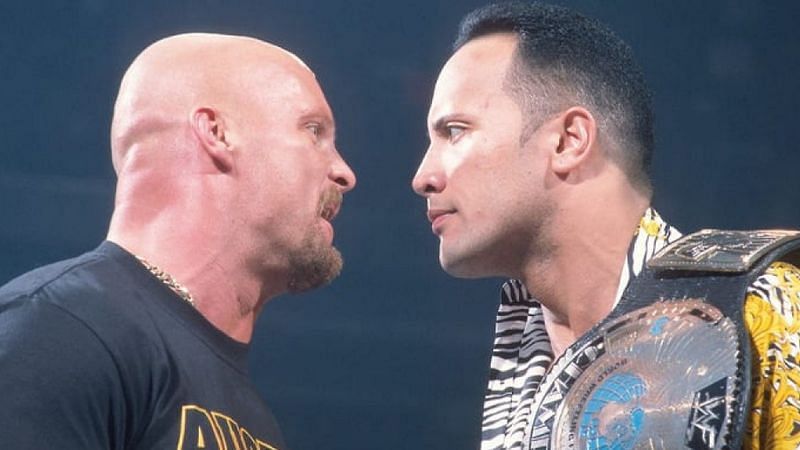 Steve Austin and The Rock are legendary WWE opponents