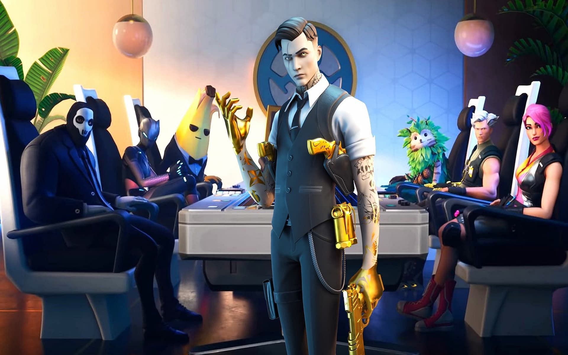 Midas and other characters from Fortnite (Image via Epic Games)
