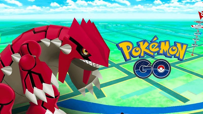 For trainers looking for an overwhelming Ground-type fighter, look no further than Groudon (Image via Niantic).