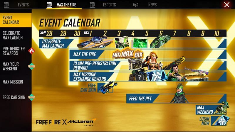 Many new events have recently started in Free Fire (Image via Free Fire)