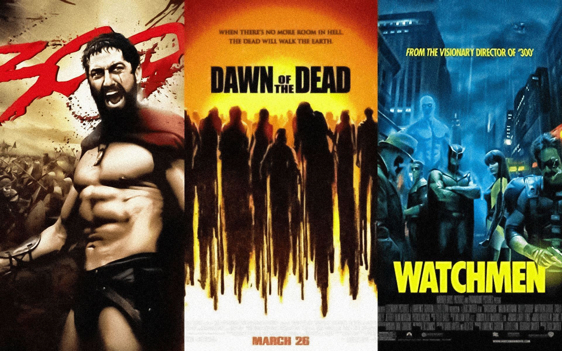 Zack Snyder&rsquo;s 300, Dawn of the Dead, and Watchmen are much-loved by fans (Image via Sportskeeda)