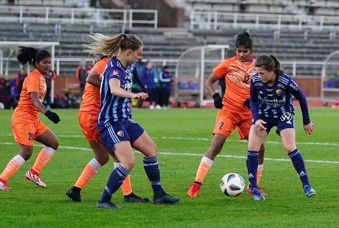 Indian women suffer a narrow 1-0 loss to Swedish side Djurgården in friendly