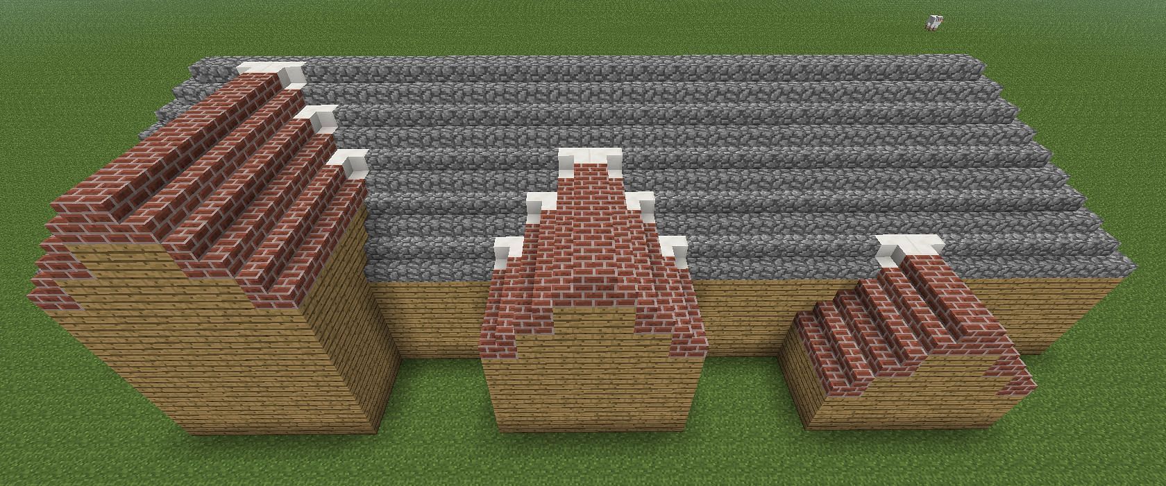Roof design (Image via Minecraft)