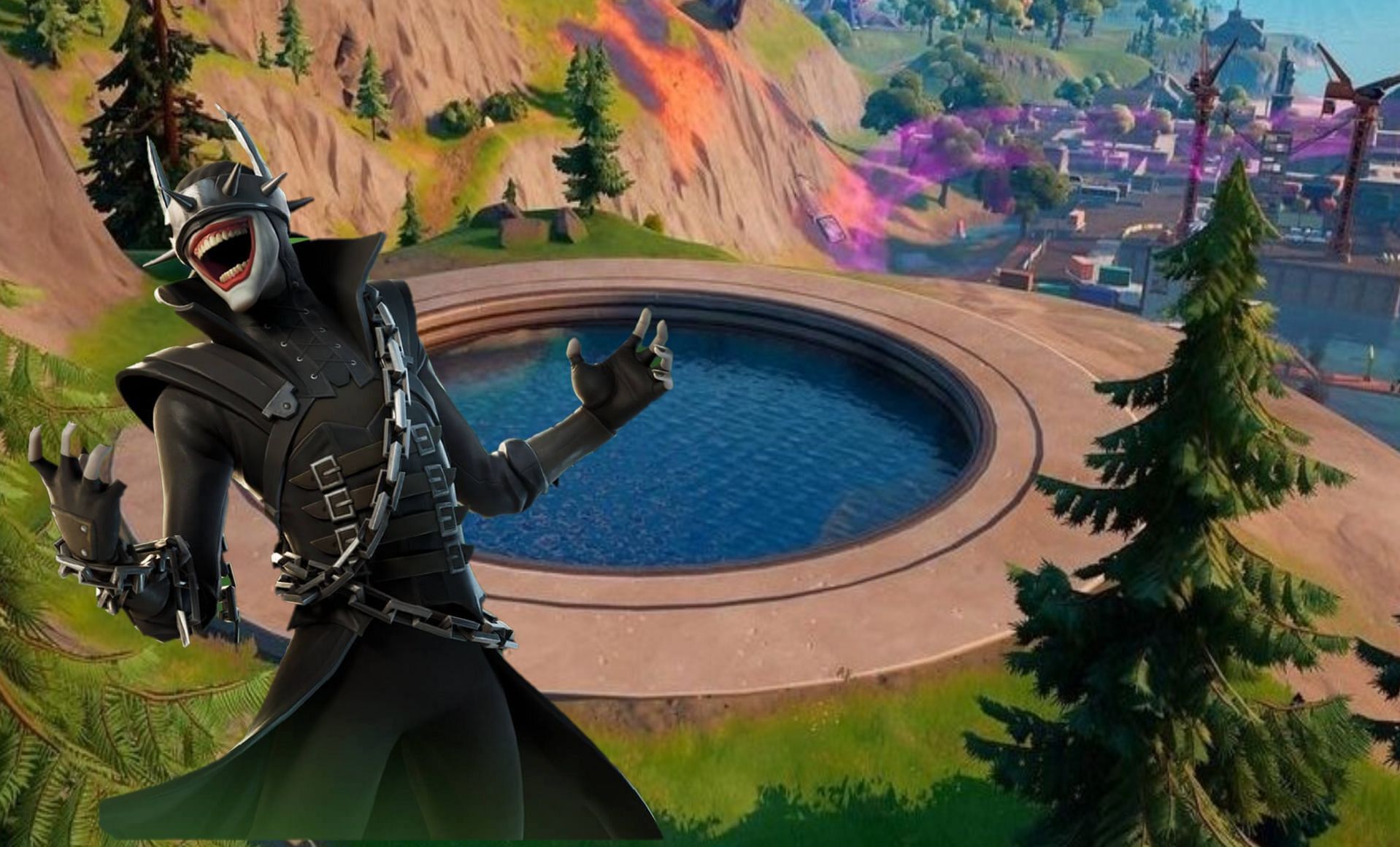 The Grotto could change into Bat Cave in Fortnite Chapter 2 Season 8 (Image via Sportskeeda)