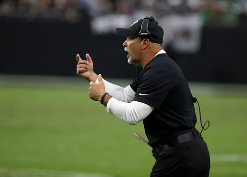 Las Vegas Raiders head coach Rich Bisaccia