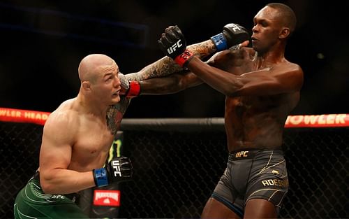 Marvin Vettori (left) & Israel Adesanya (right) at UFC 263