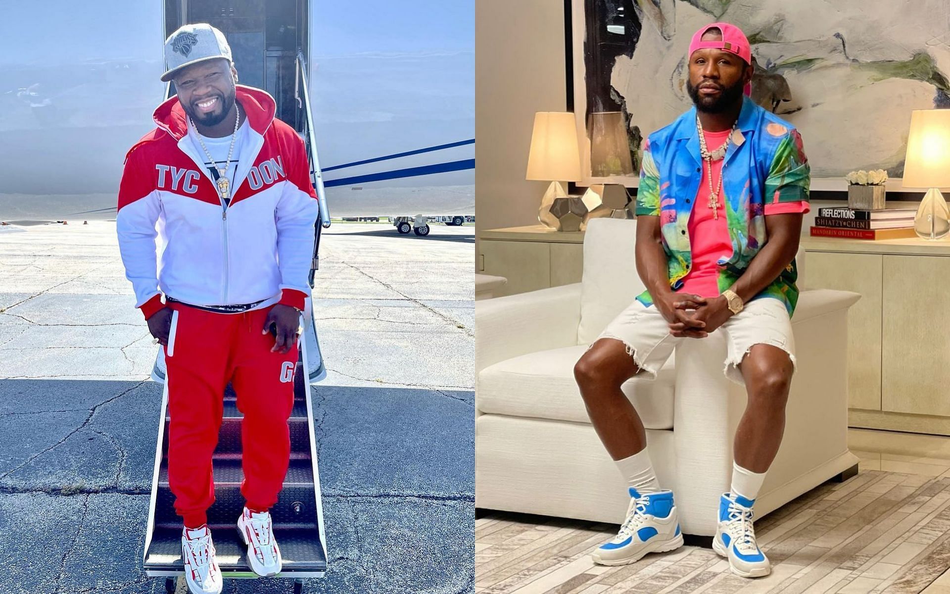 Floyd Mayweather dressed like Mary J. Blige: When 50 Cent drew a