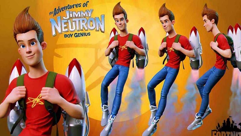 Jimmy Neutron&#039;s Fortnite concept skin and back bling have circled the Internet. Image via Epic Games