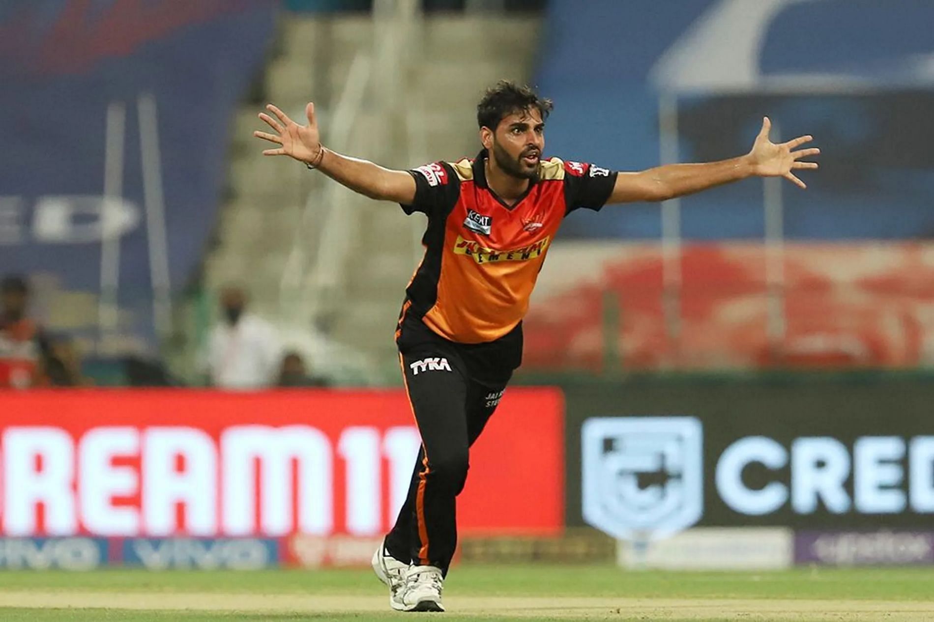 SRH pacer Bhuvneshwar Kumar. Pic: IPLT20.COM