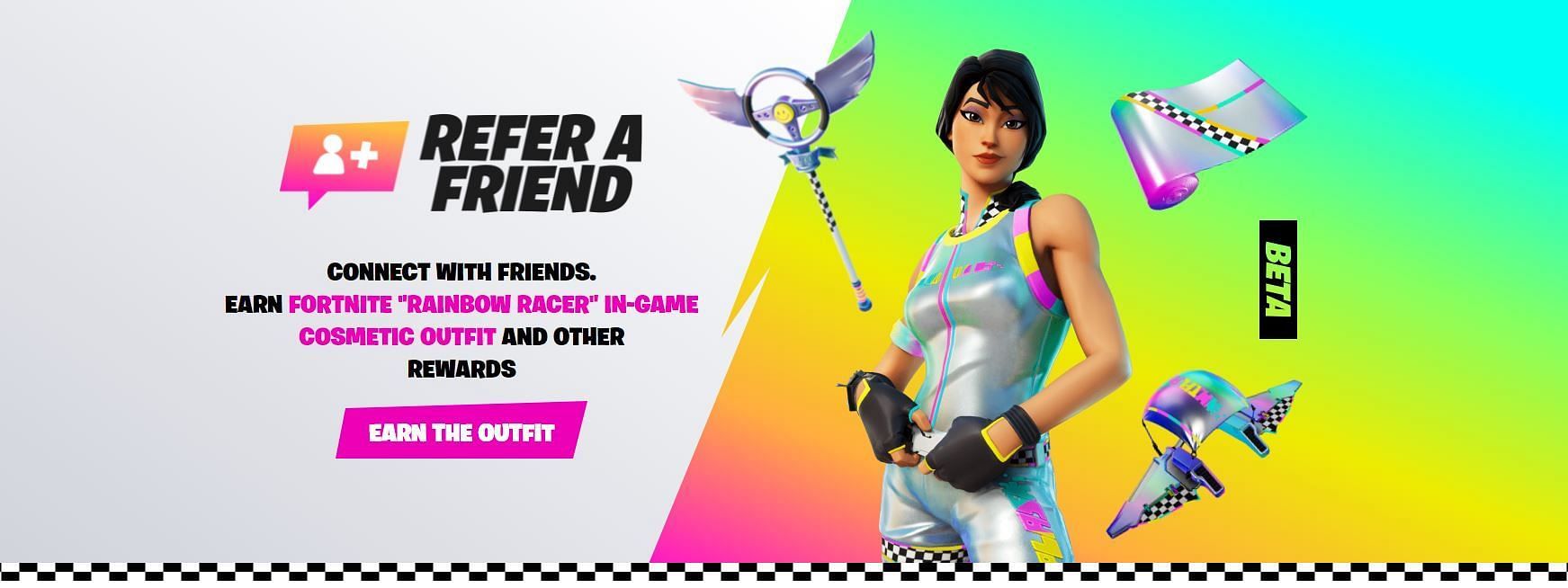 The Refer A Friend program is easy to join. (Image via Epic Games)