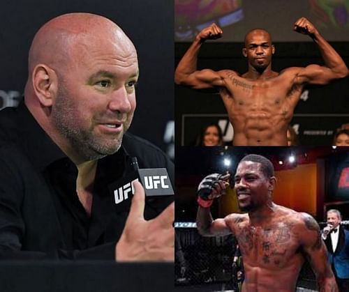 Dana White, Jon Jones, and Kevin Holland