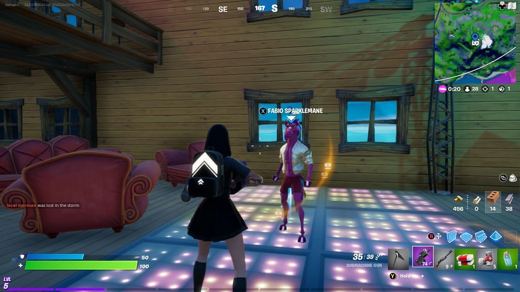 Fabio Sparklemane&#039;s home is the place to use this XP glitch once more. Image via Epic Games