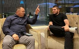 "He goes way and above what anybody has done" - Javier Mendez says Khabib Nurmagomedov lets the guys in the gym 'smash' him
