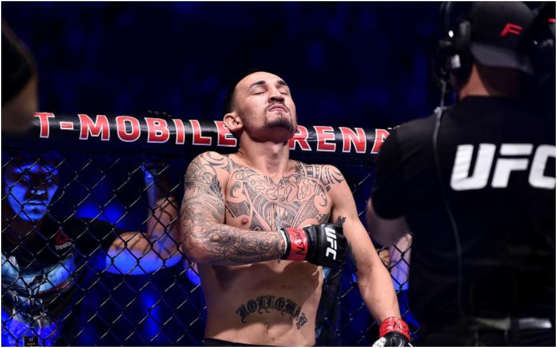 Max Holloway moments before fighting