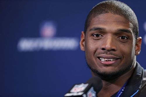 2014 NFL Combine defensive end Michael Sam 