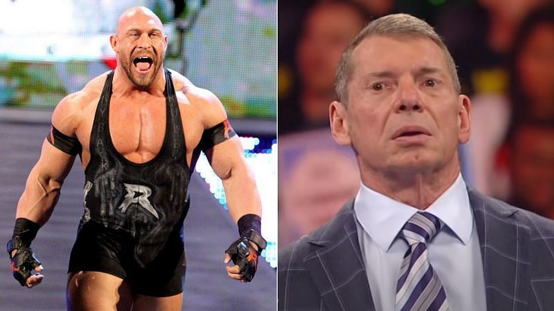 Ryback (left); Vince McMahon (right)