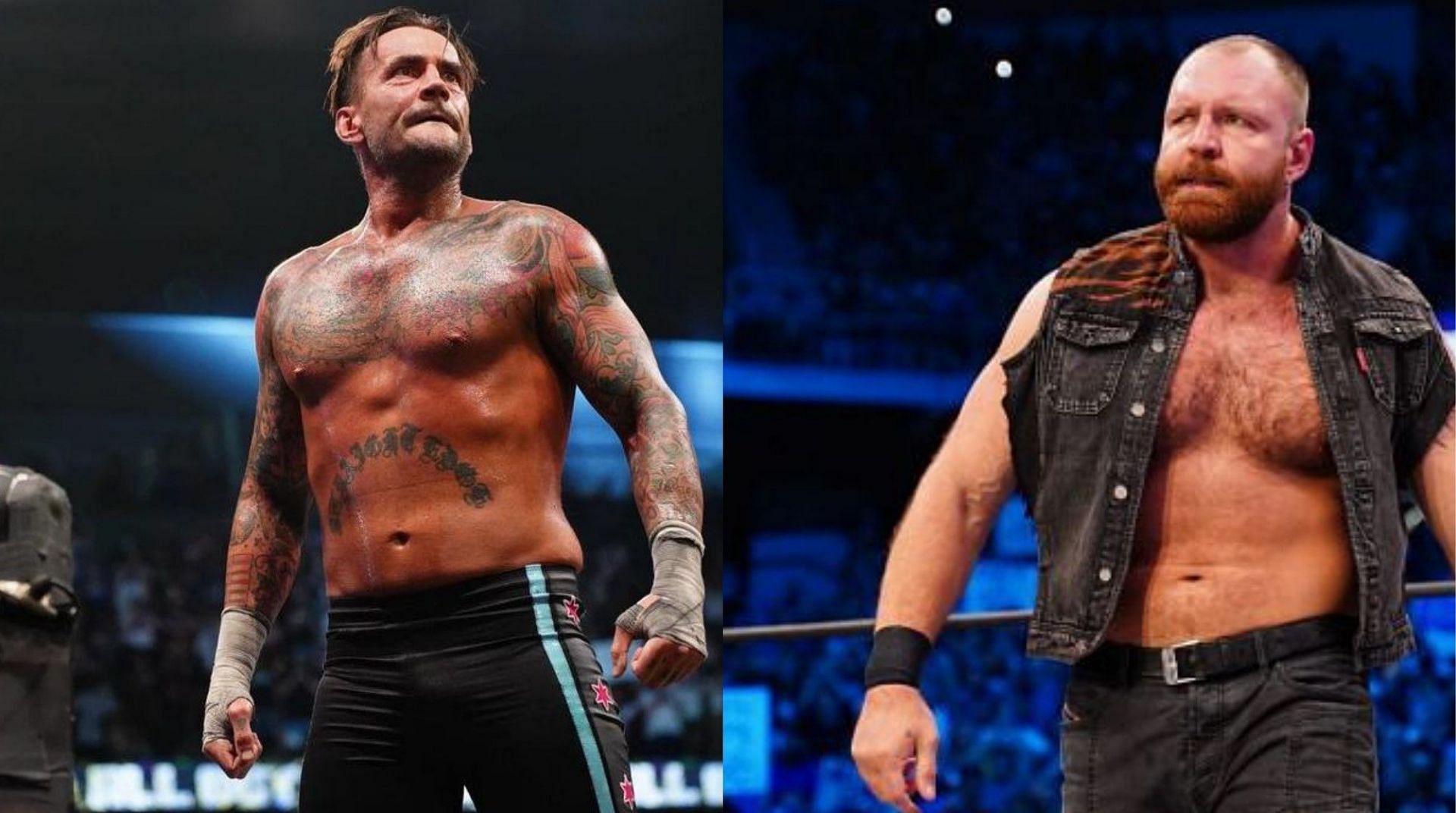 CM Punk (left) and Jon Moxley (right)