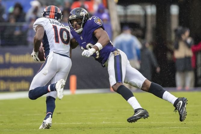 What must the Broncos do to continue their undefeated season against the Baltimore Ravens?