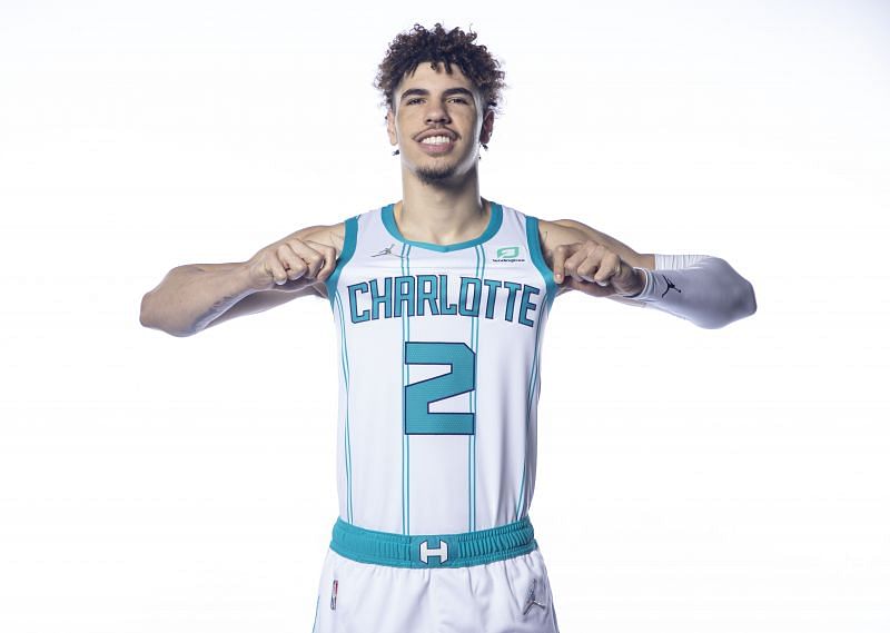 LaMelo Ball at the Charlotte Hornets' Media Day