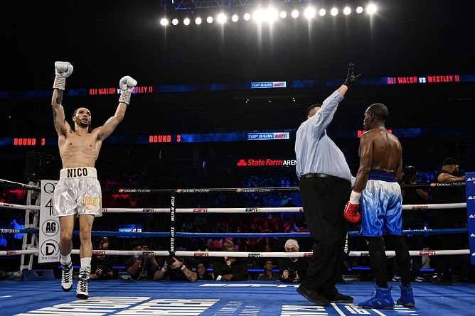 Did Nico Ali Walsh win his fight last night?