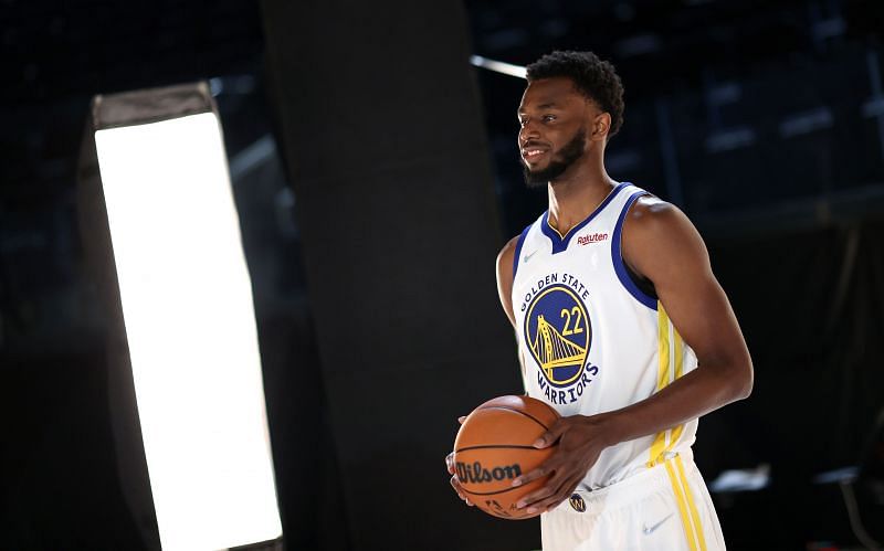 Andrew Wiggins at the Golden State Warriors Media Day