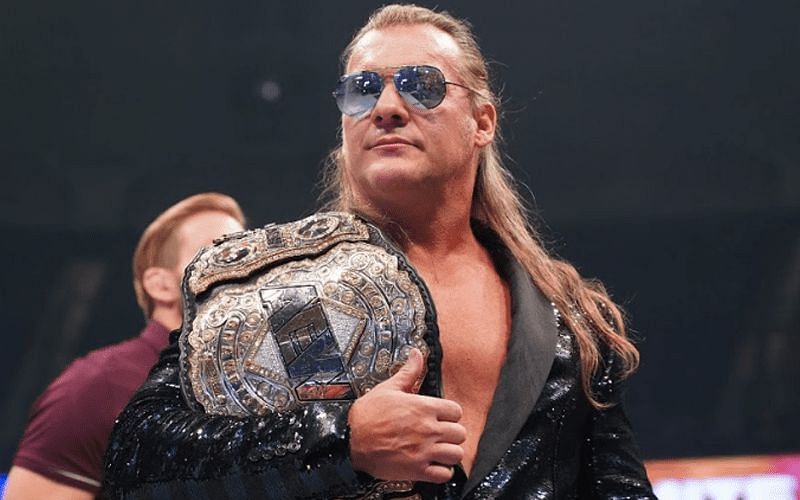 Chris Jericho with the AEW World Championship