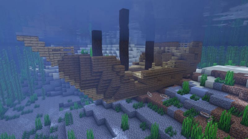 A shipwreck (Image via Minecraft)