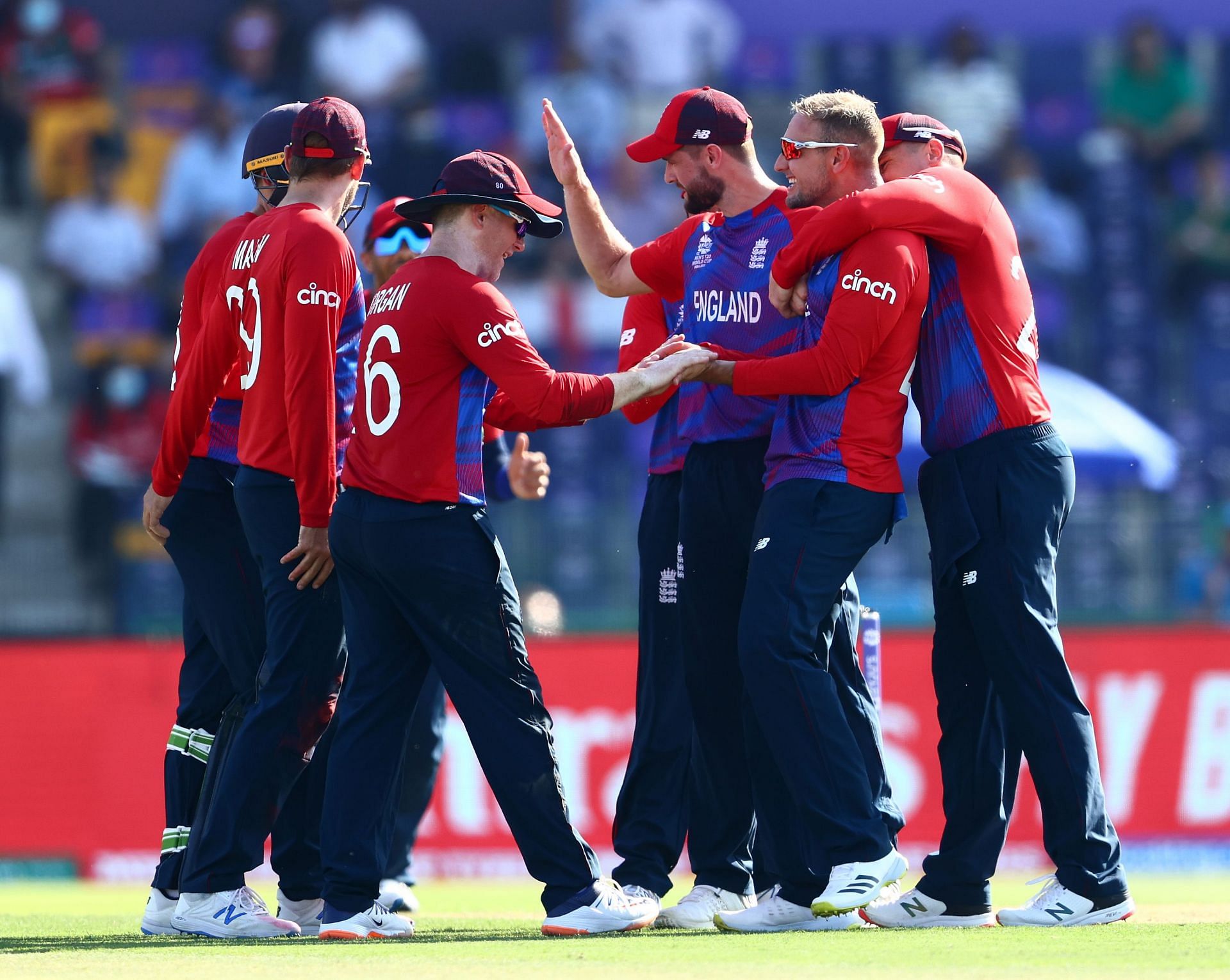 England cricket team during the match against Bangladesh. Pic: Getty Images