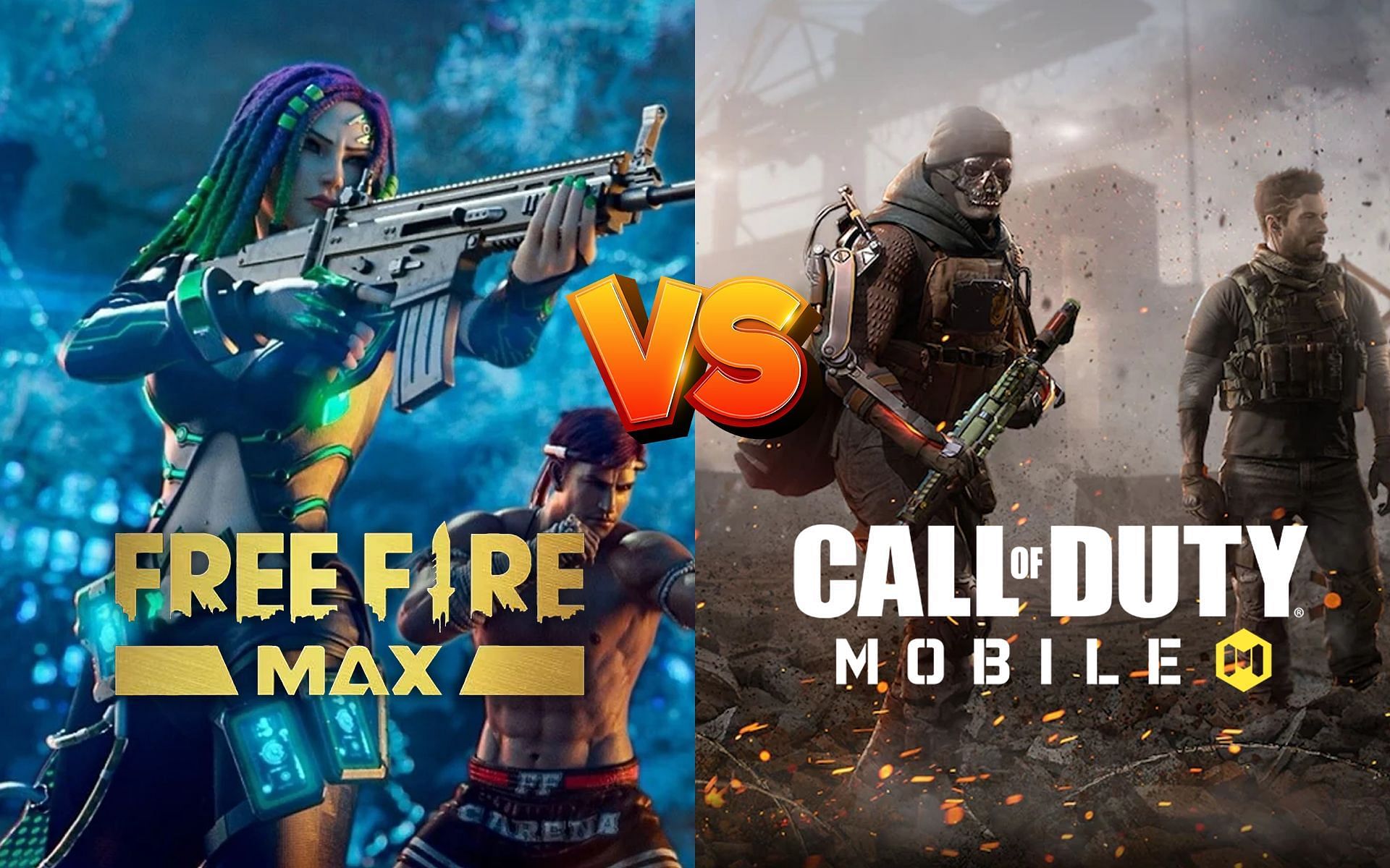 Free Fire MAX vs. COD Mobile (Image via Sportskeeda)