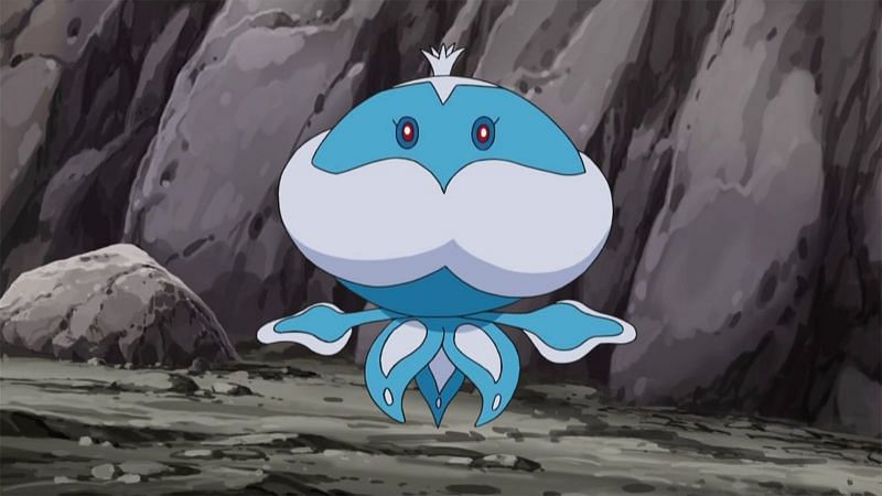 Jellicent may seem like a pushover, but it can dominate battles especially once it&#039;s being fed XL Candy (Image via The Pokemon Company).