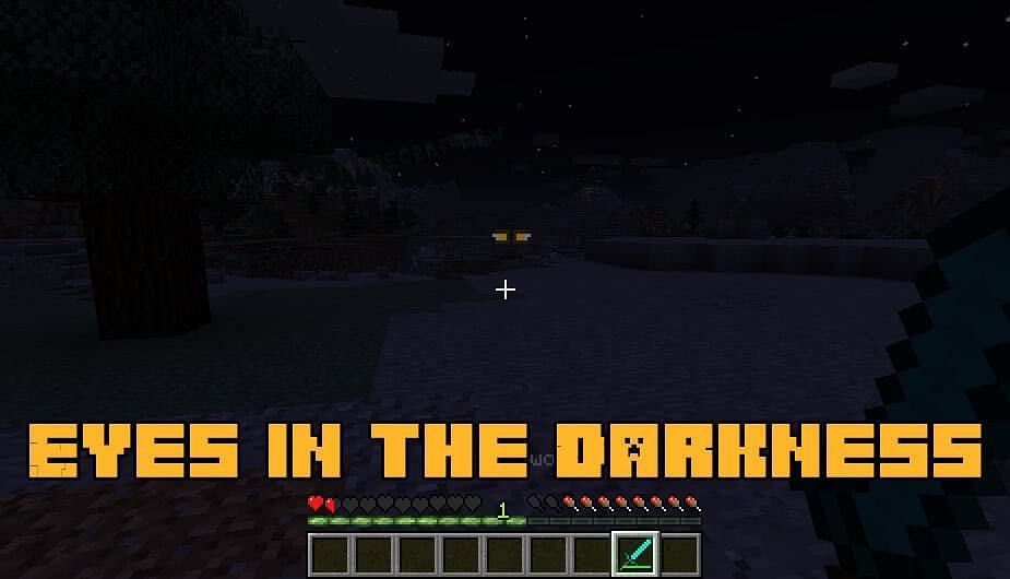 Eyes in the Darkness (Image via MNMods/Minecraft)