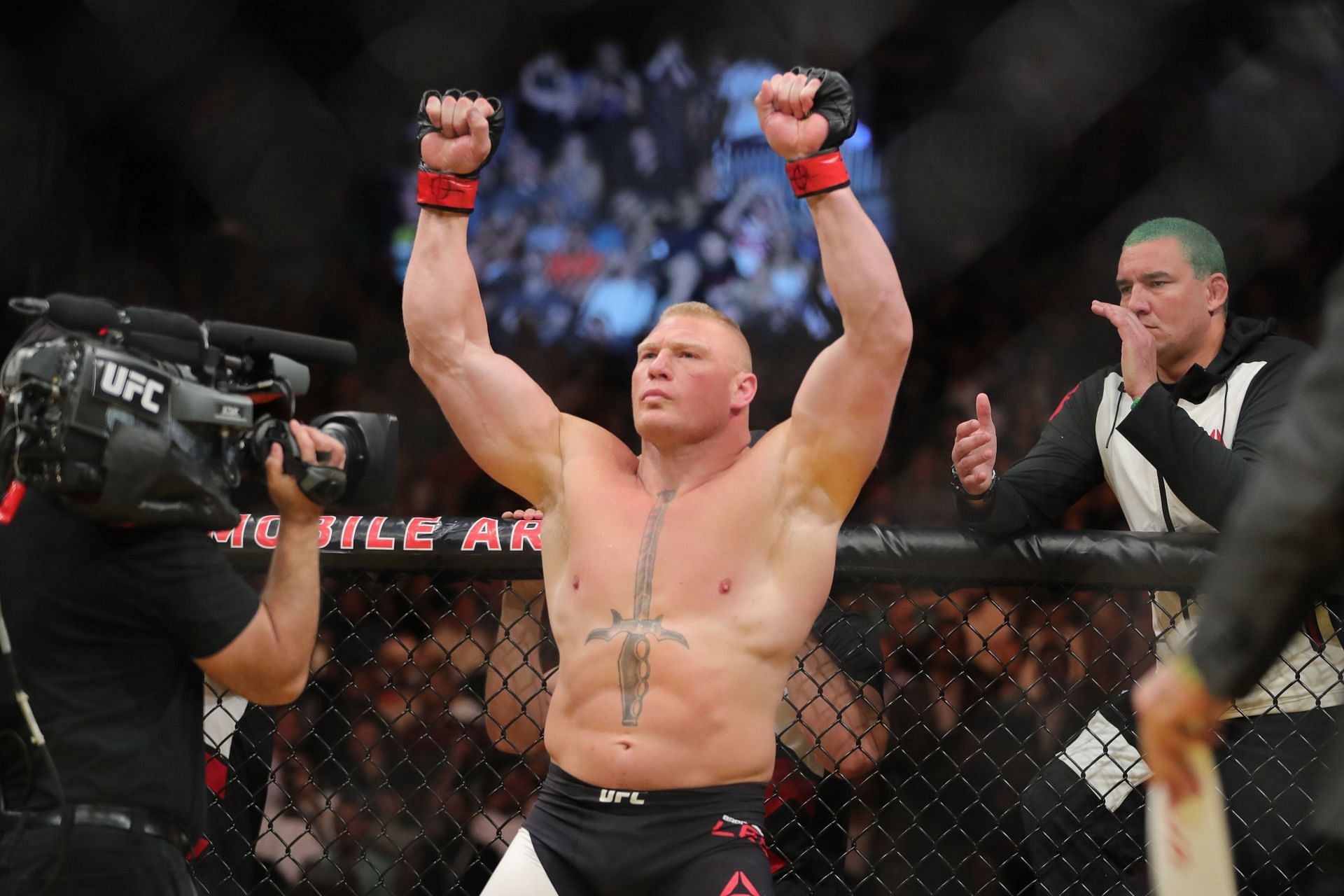 Brock Lesnar dominated in both the UFC and in WWE