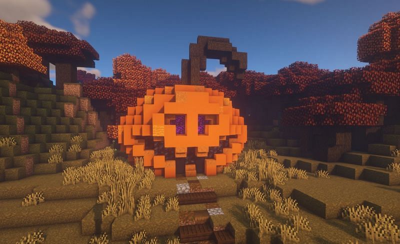 Pumpkin build (Image via u/CraftJournals on Reddit(