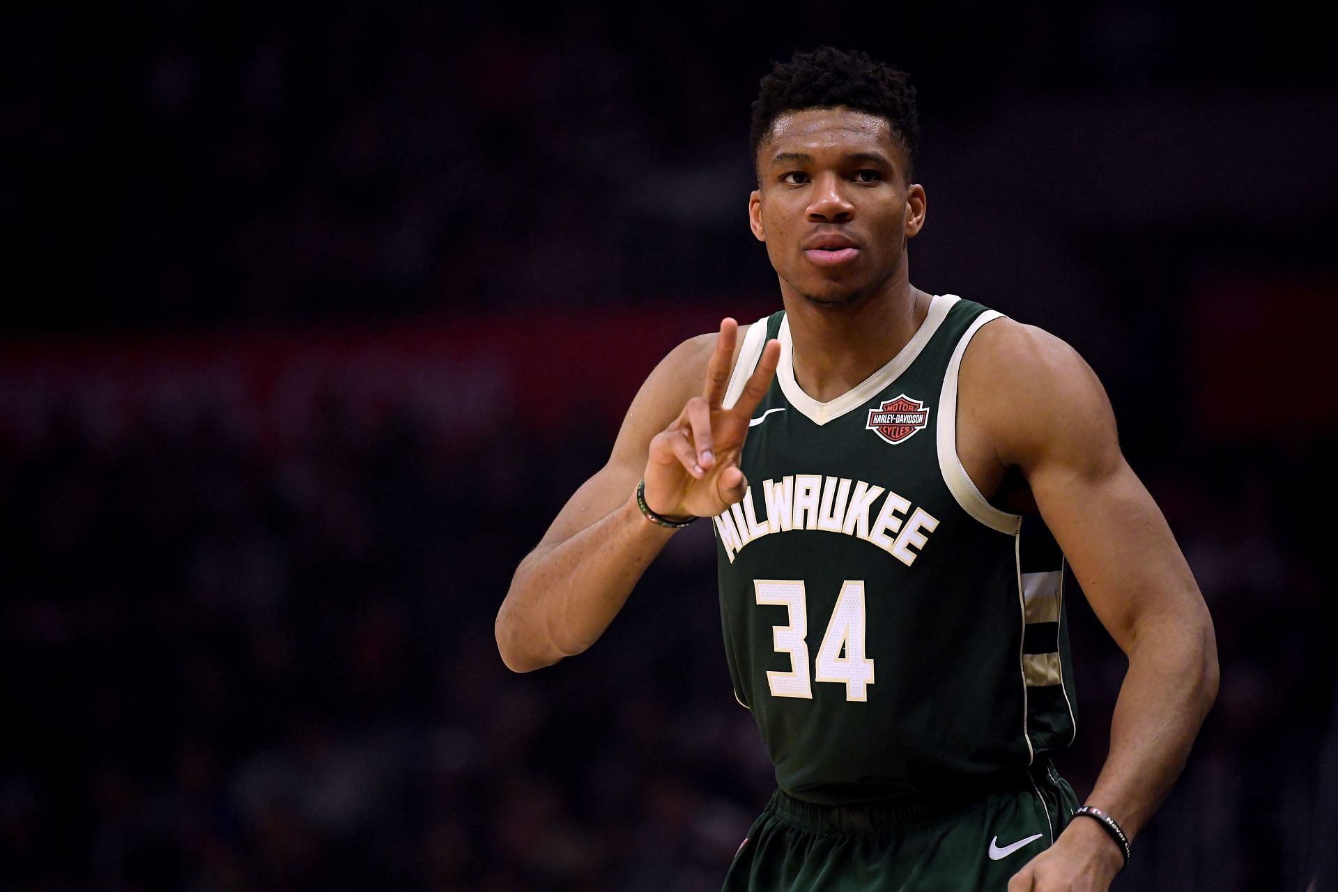 Giannis Antetokounmpo in a game against the Los Angeles Clippers