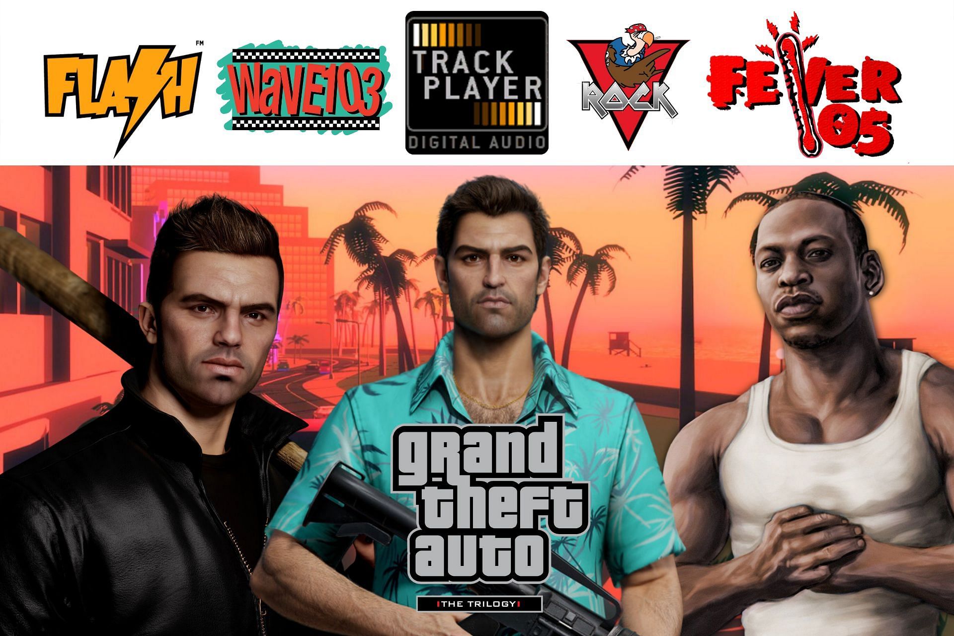 Top 5 radio stations in GTA Vice City (Image via Sportskeeda)