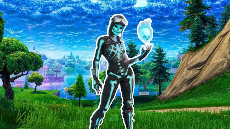 The new Renegade Skull Trooper skin is available to unlock for free, temporarily. (Image via Epic Games)