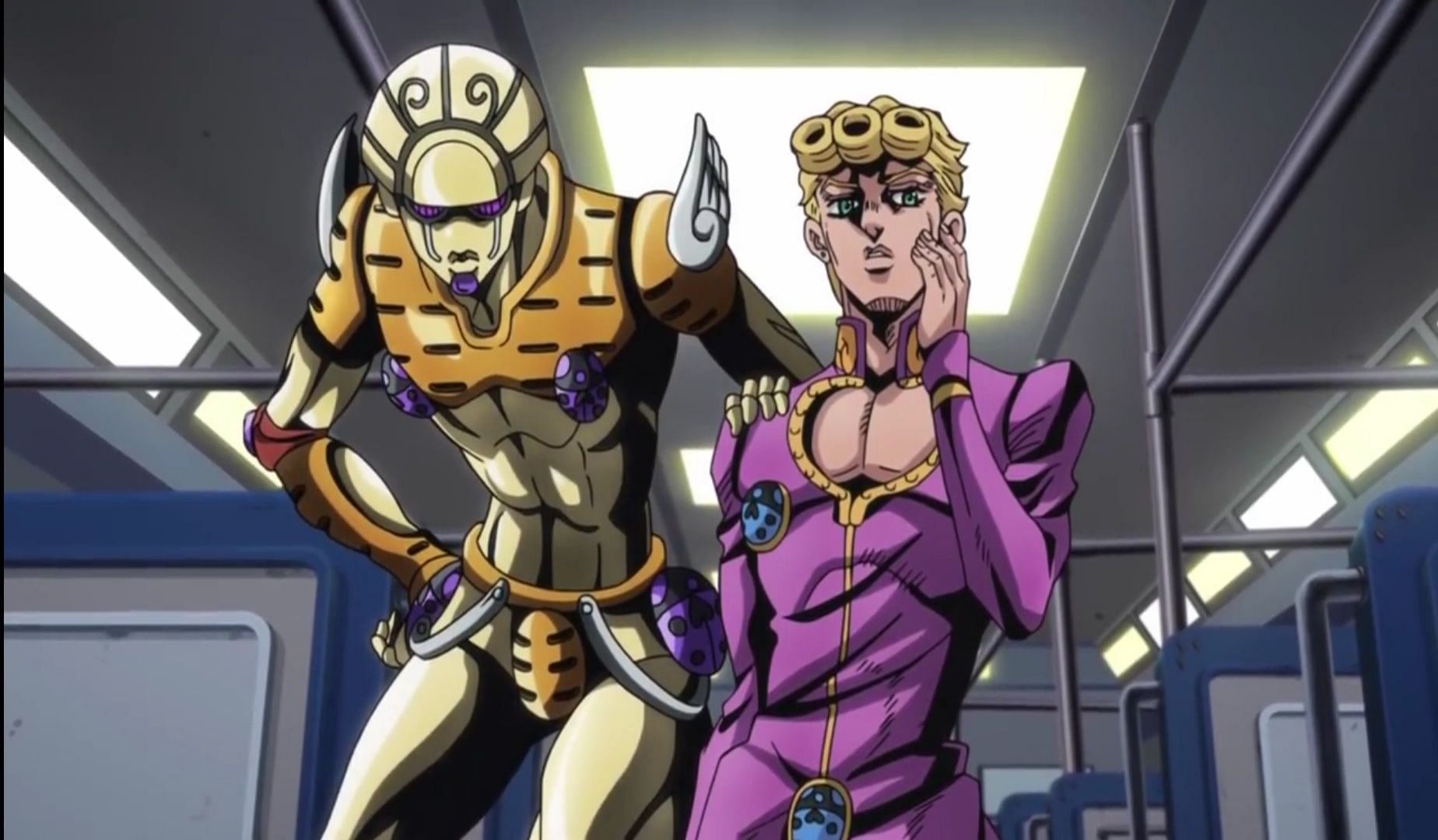 Enter Giorno Giovanna and Stand Golden Wind (Image via David Productions)