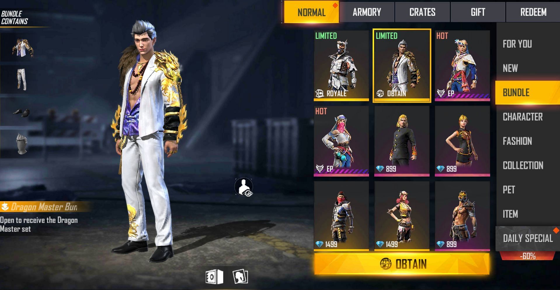 It is available in Hit the Loot event (Image via Free Fire)