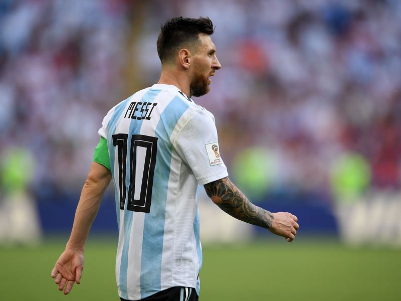 Lionel Messi at the 2018 FIFA World Cup.
