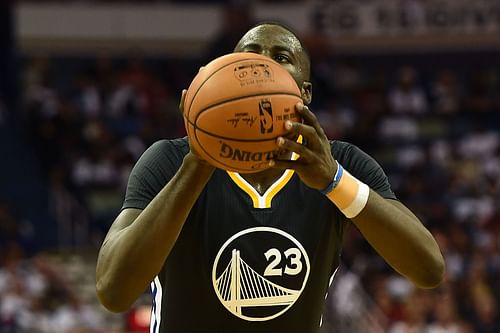 Draymond Green of the Golden State Warriors has struggled in the free throw line to start the season.