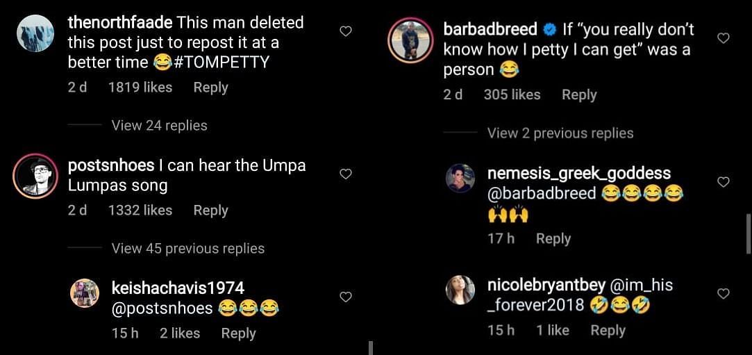 Comments on 50 Cent&#039;s reposted video that took a dig at Lil&#039; Kim dancing (Image via 50cent/Instagram)