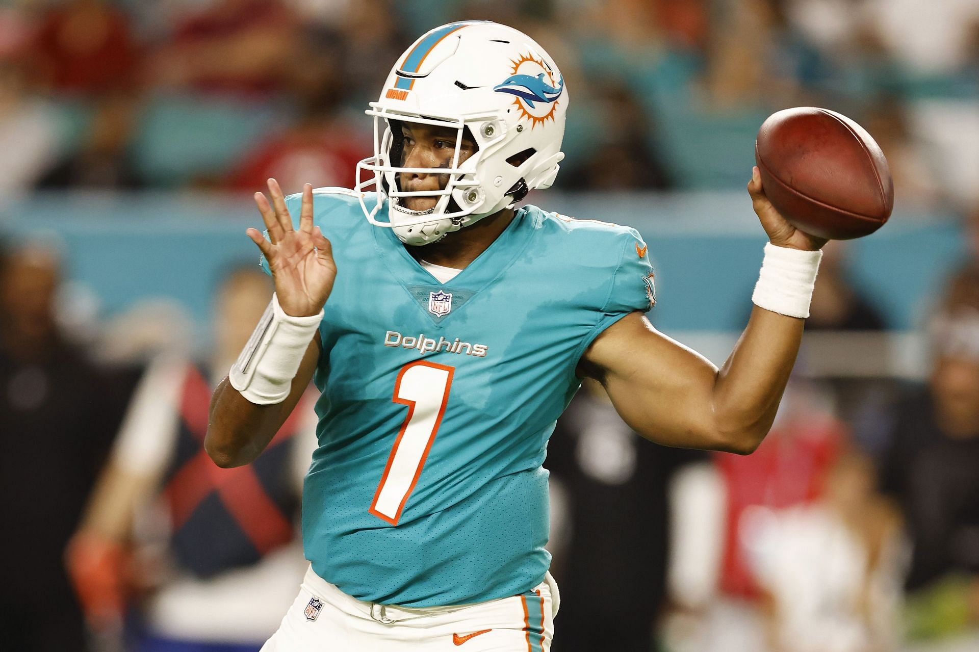 Miami Dolphins quaterback Tua Tagovailoa