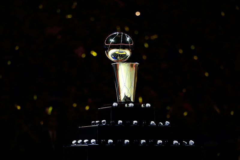 The Larry O&#039;Brien NBA championship trophy