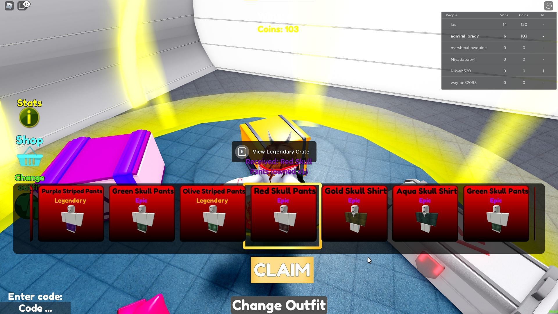 The outfit reward is random, but worth getting (Image via Roblox)