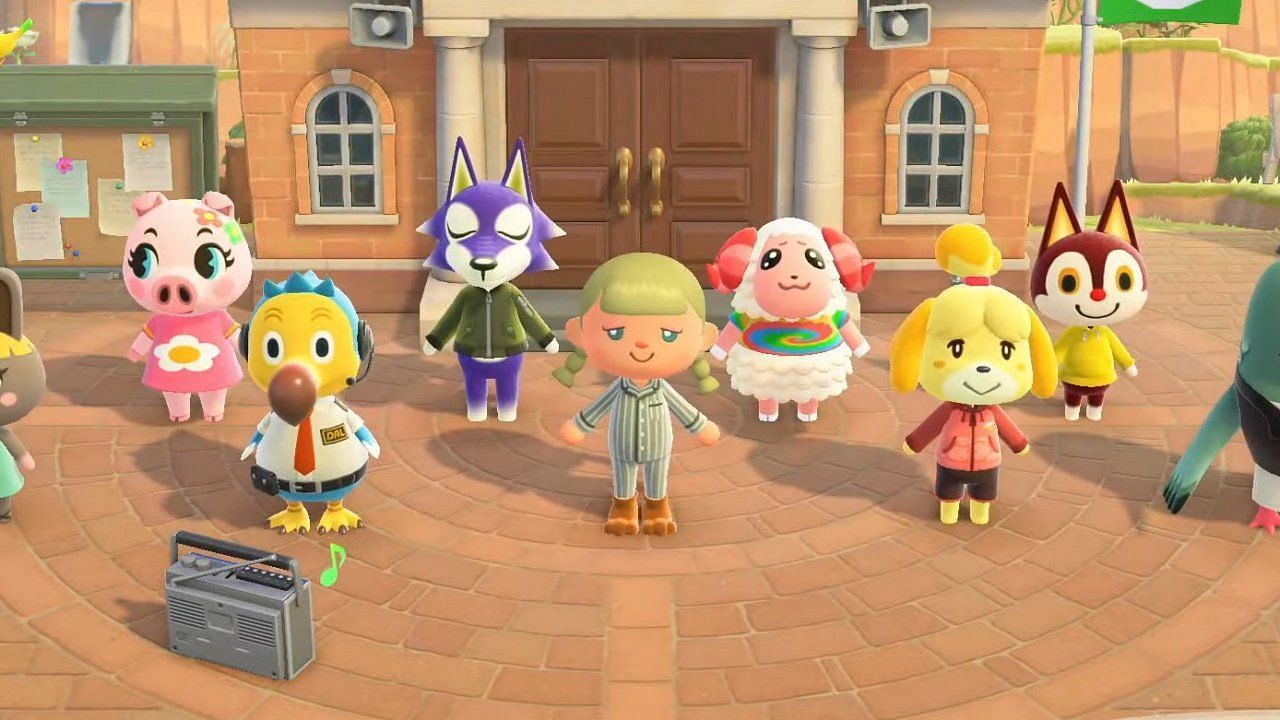 Morning stretches with villagers will also become available. (Image via Nintendo)