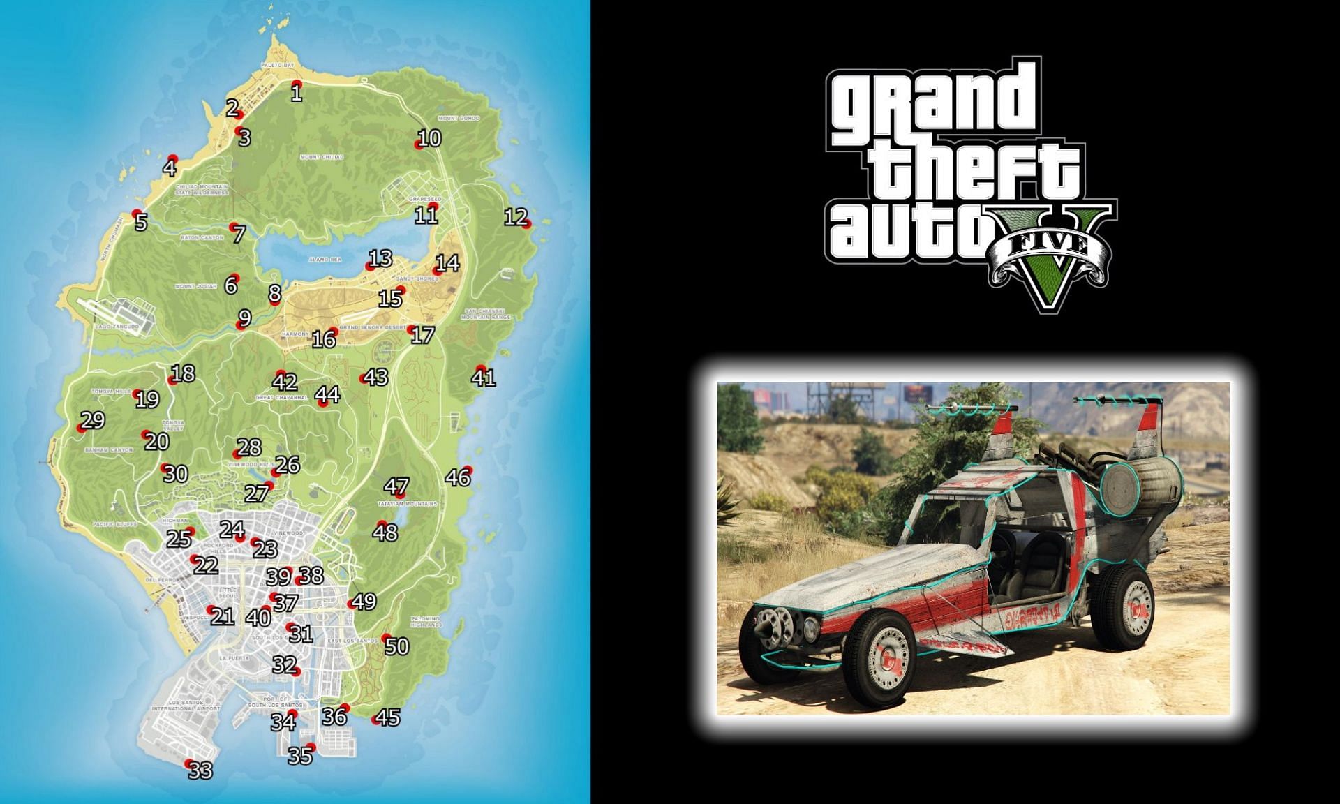 GTA 5 Spaceship Parts Map & Guide to All 50 Locations