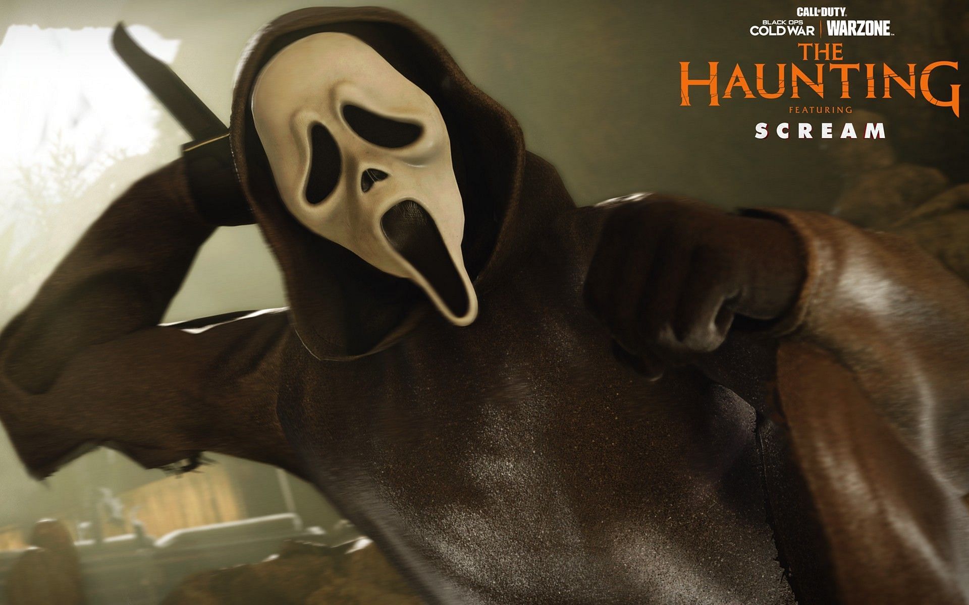 Ghostface appears during Halloween in Verdansk. (Image via Activision)