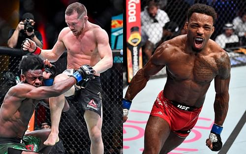 Aljamain Sterling reacts to Lerone Murphy's knee strike KO [Photo via @espnMMA & @UFC_AUSNZ on Twitter]