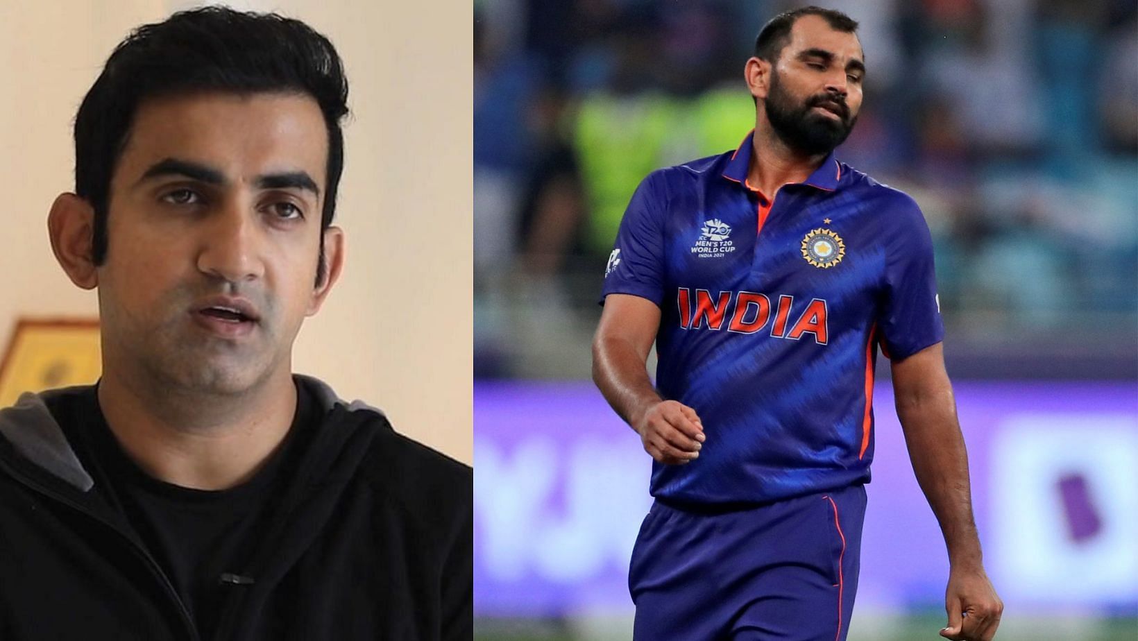 Gautam Gambhir (L) slams Mohammed Shami&#039;s hecklers.