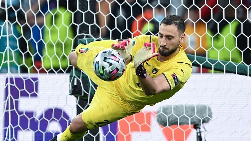 Gianluigi Donnarumma made two key saves after the break.